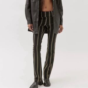 UO Black Striped Low Rise Pants